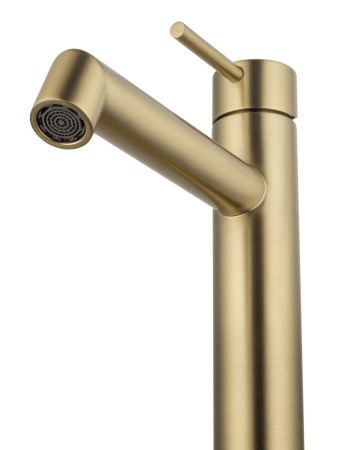 Смеситель для раковины Wonzon & Woghand WW-H1064-BG на столешницу золото