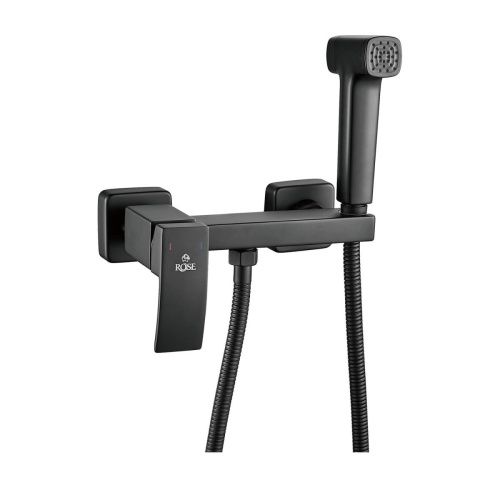 Гигиенический душ со смесителем Rose R1505H-1 черный - фото 2