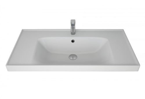 Раковина керамическая Art&Max TECHNO 641617 90х50 подвесная цвет белый