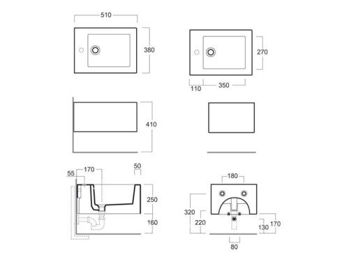 Биде подвесное Simas FZ 19 bia цвет белый - фото 3