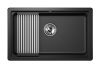 Кухонная мойка Granula Kitchen Space 7303U, ШВАРЦ 75х45 цвет черный поверхность матовая