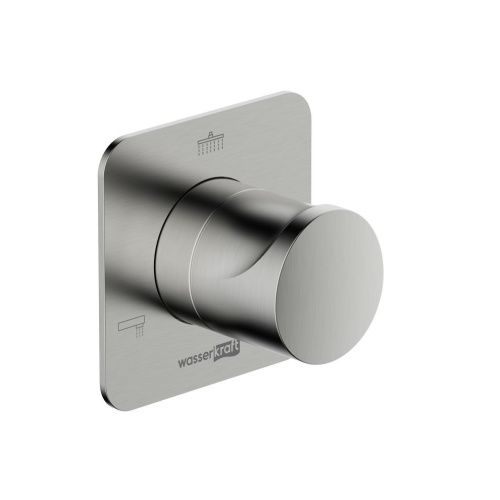 Переключатель на 3 выхода Wasserkraft Spree 1400 A273 встраиваемый в стену никель - фото 2