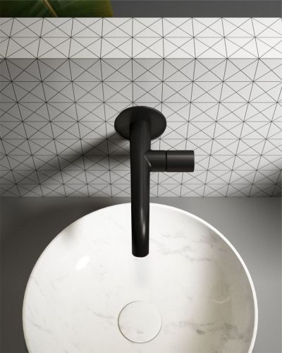 Смеситель для раковины AltroBagno Bilancia AltroBagnoBilancia010804MB встраиваемый в стену черный - фото 3