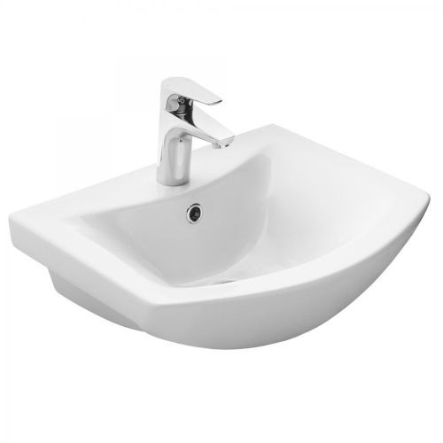 Раковина керамическая Onika Балтика 1WH501701 50х40 накладная цвет белый 1 отверстие под смеситель