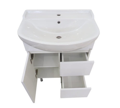 Тумба под раковину Misty Амур Э-Аму01060-0111Я 60х30 напольная цвет белый - фото 3