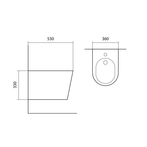 Биде подвесное Aquatek ВЕГА AQ1057-MB цвет черный - фото 5