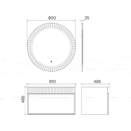 Тумба с раковиной Comforty Мадрид 00-00017865CF 80х50 подвесная цвет белый - фото 2