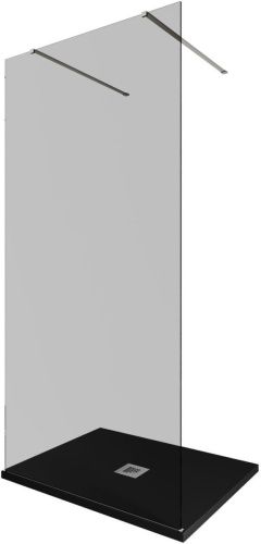 Душевая перегородка Allen Brau Infinity 3.21038.BA.T 100х200 стекло тонированное профиль серебро - фото 2