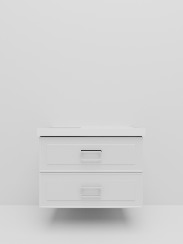 Тумба с раковиной La Fenice Cubo TWIN NFNC-01-CUB-B-90-2-3-90-2R 100х50 подвесная цвет белый - фото 4