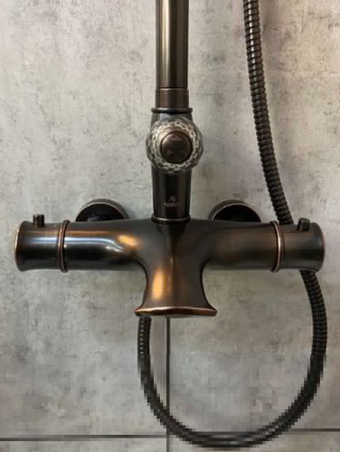 Душевая стойка AltroBagno Beatrice AltroBagnoBeatrice030407BrNe настенная цвет бронза - фото 3