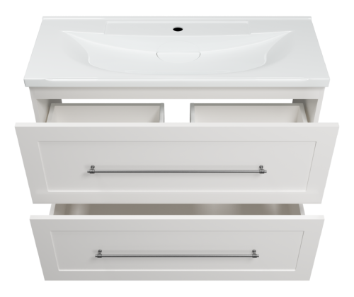 Тумба под раковину Misty Марта П-Мрт07100-011Пр 100х40 напольная цвет белый - фото 3