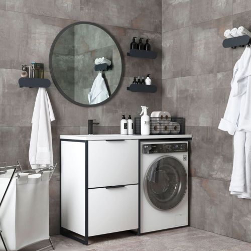 Тумба под раковину Corozo Гера SD-00001911 60х50 напольная цвет белый - фото 2