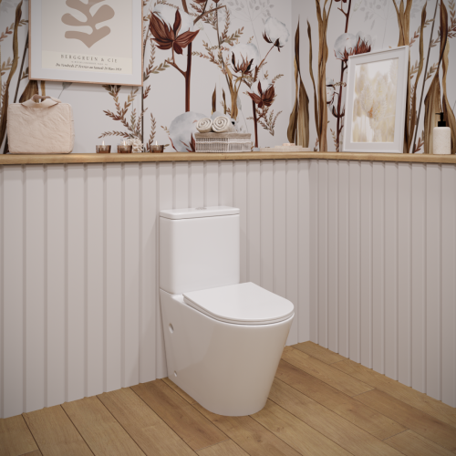 Унитаз-компакт напольный с бачком Stella Polar Гранада SP-00001857 белый с сиденьем микролифт безободковый смыв торнадо - фото 2