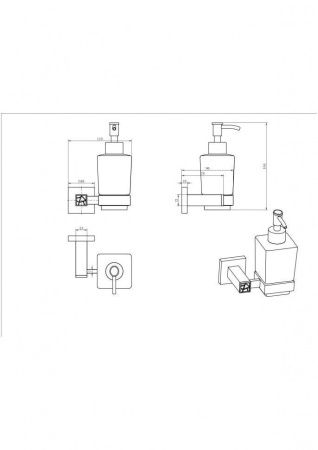 Дозатор CeramaLux Venezia 88612-1