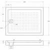Душевой поддон акриловый BelBagno TRAY-BB-AH-120/90-15-W 120х90 белый с ножками