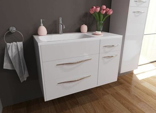 Тумба с раковиной Эстет Barcelona ФР-00003595 90х40 подвесная цвет белый - фото 2