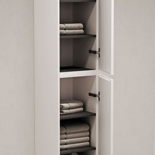 Шкаф-пенал Sancos FOLK PFL35W 40х170 подвесной цвет белый - фото 5