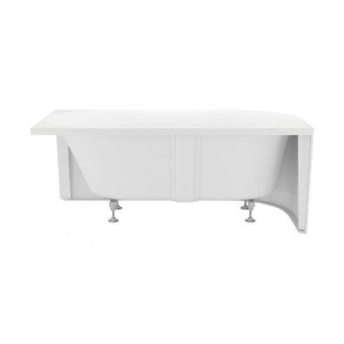 Ванна акриловая Wellsee Collaro Mini 288705000 140х70 пристенная асимметричная с ножками - фото 3