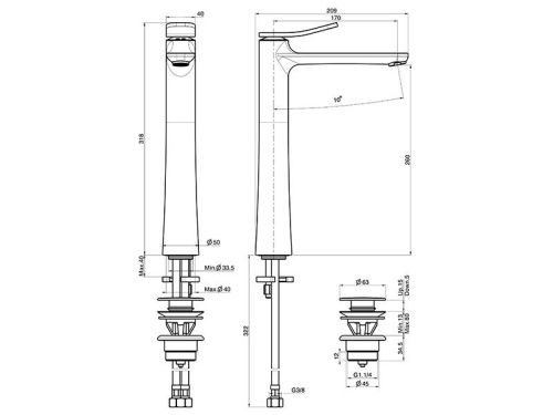 Смеситель Fima Carlo Frattini F3802CR на биде хром - фото 2