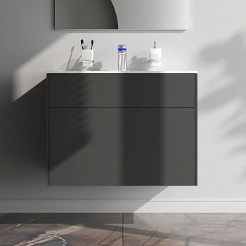 Тумба под раковину Am.Pm Inspire V2.0 M50AFHX0803GM 80х50 подвесная цвет серый