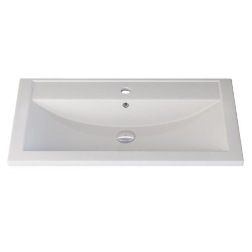 Раковина из искусственного камня Uperwood Foster Quartz 291030036 80х50 полувстраиваемая цвет белый - фото 4