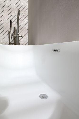 Ванна акриловая Allen Brau Priority 2.31005.20B 160х80 пристенная асимметричная с ножками - фото 3