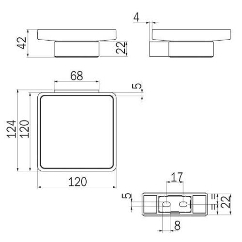 Мыльница Inda INDISSIMA A88110CR21 - фото 2