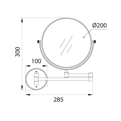 Косметическое зеркало Fixsen FX-31021-2B - фото 3