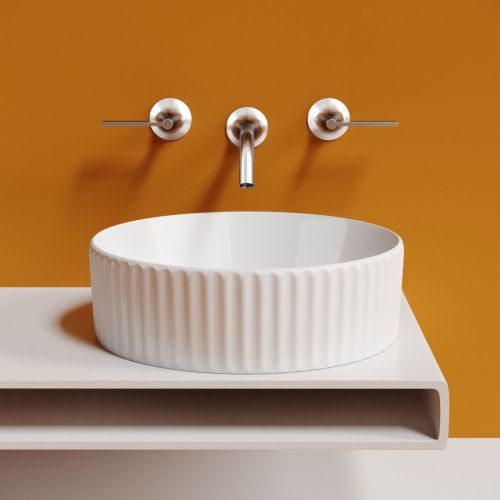 Раковина из сантехнического фарфора Ceramica Nova ELEMENT CN6057 40х40 накладная цвет белый без отверстий под смеситель - фото 4