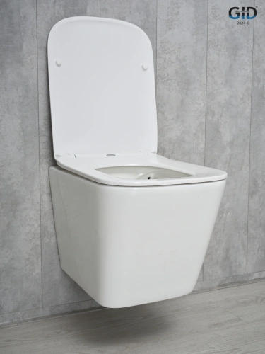 Унитаз подвесной Gid Cuadrado 62257Y белый с сиденьем микролифт безободковый - фото 5