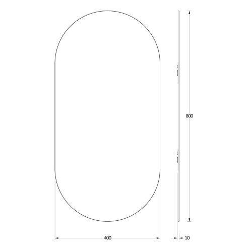 Зеркало Evoform Primary BY 0121 40х80 подвесное - фото 2
