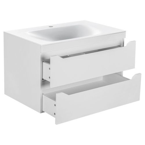 Тумба под раковину Vincea Fine VMC-2F800GW 80х50 подвесная цвет белый - фото 2