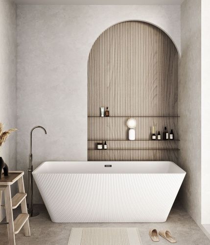 Ванна акриловая Grossman Cristal GR-2022M 170х75 отдельностоящая прямоугольная с каркасом - фото 4