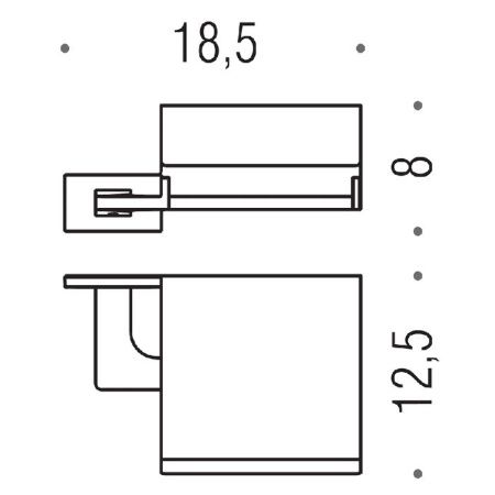 Бумагодержатель Colombo Look B1691.NM