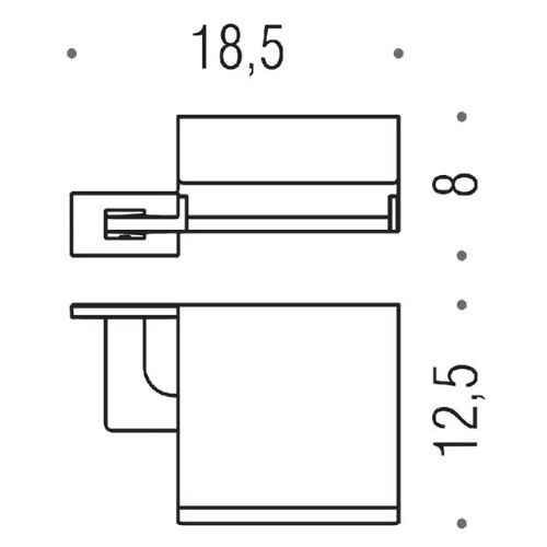 Бумагодержатель Colombo Look B1691.NM - фото 2