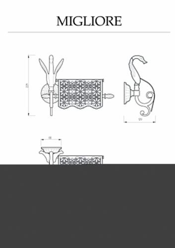 Бумагодержатель Migliore Luxor 26120 - фото 2