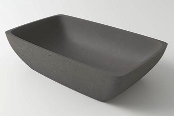 Раковина из искусственного камня Holbi TITAN 2.02.010.44.4 60х40 накладная цвет серый