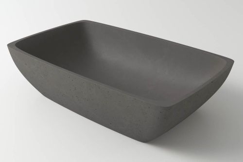 Раковина из искусственного камня Holbi TITAN 2.02.010.44.4 60х40 накладная цвет серый