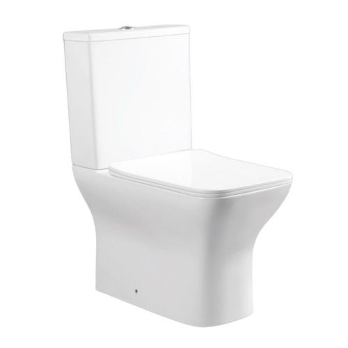 Унитаз напольный с бачком Bond Cube F09-00 белый с сиденьем безободковый душевой смыв