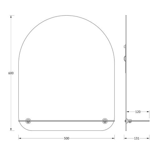 Зеркало Evoform Optima BY 0509 50х60 подвесное - фото 2