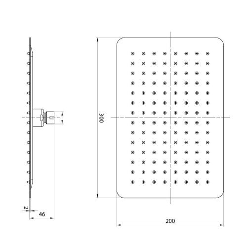 Верхний душ LeMark LM9490S хром - фото 2