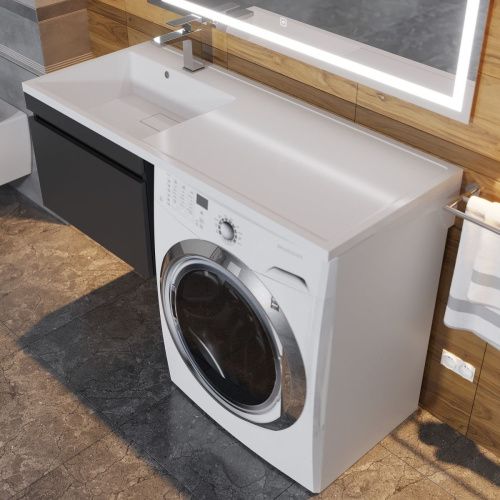 Тумба с раковиной Uperwood Magenta 51930205155 120х50 цвет черный - фото 4