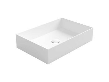 Раковина из сантехнического фаянса Simas AG 60 bia 60х40 накладная цвет белый