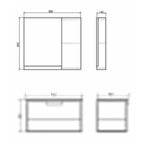 Тумба с раковиной Comforty Бонн 00-00003466CF 90х50 подвесная цвет коричневый - фото 2
