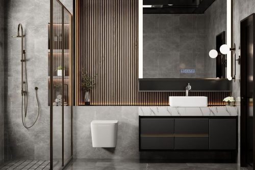 Унитаз подвесной Abber Rechteck AC1201MW белый с сиденьем микролифт безободковый каскадный смыв - фото 2