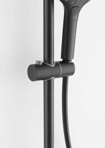 Душевая стойка Arrow AG3311BC настенная цвет черный - фото 3