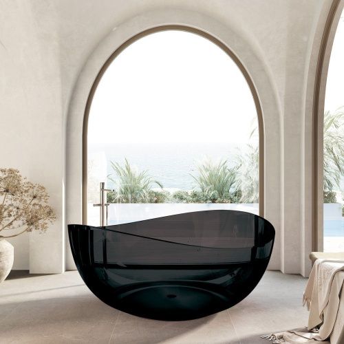 Ванна из полиэфирной смолы Abber Kristall AT9705Onyx 150х150 отдельностоящая круглая - фото 2