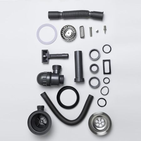 Кухонная мойка Grandex Aqua 500105 45х45 цвет черный поверхность матовая