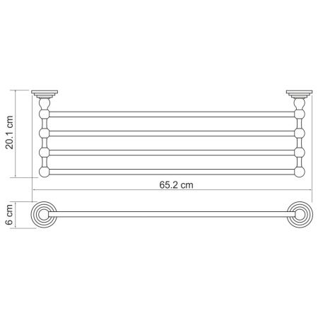 Полка в ванную комнату WasserKRAFT 7011
