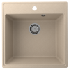 Кухонная мойка Ulgran Quartz Forte 505-03 50х50 цвет бежевый поверхность матовая